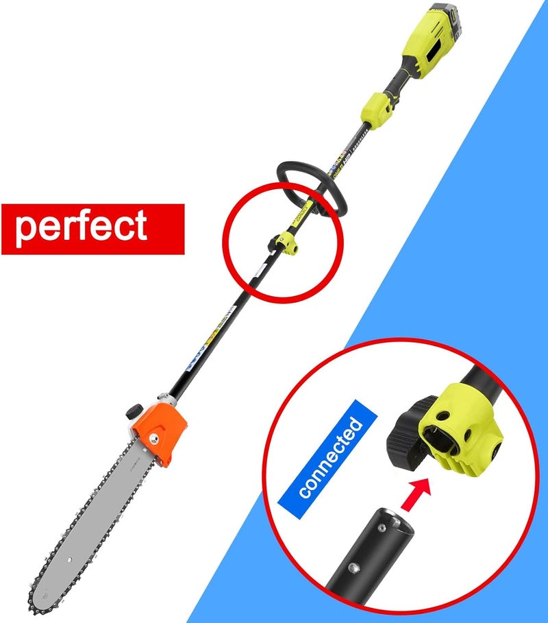 Kerlista Replacement Pole saw Attachment compatible with Weed Eater Snapper dewalt Craftsman Ryobi John Deere Worx Troy-Bilt and Homelite multi-tool Hus 28LD Power head Black - Image 5